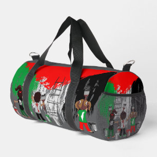Kinderen van Gaza schilderen Palestijnse vlag Plunjezak
