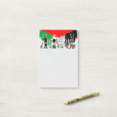 Kinderen van Gaza schilderen Palestijnse vlag  Post-it® Notes (Op bureau)