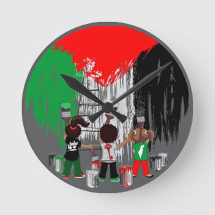 Kinderen van Gaza schilderen Palestijnse vlag  Ronde Klok