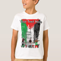 Kinderen van Gaza schilderen Palestijnse vlag