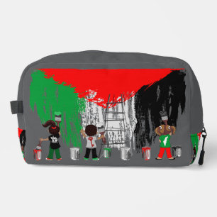 Kinderen van Gaza schilderen Palestijnse vlag Toilettasje