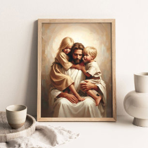 Kinderen van het Geloof, Christelijke Wanddecorati Poster