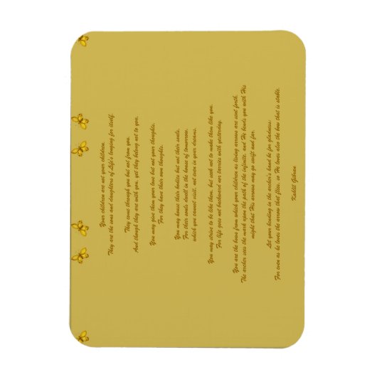 Kinderen van Kahlil Gibran Magneet (Verticaal)