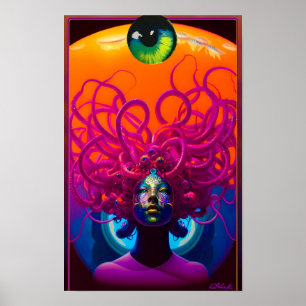 Kinderen van Medusa Ken Gage Surrealisme Poster