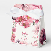 Kinderen van waterverf van feiharde tuinen bedankdoosjes (Voorkant Zijde)