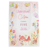 Kinderen van waterverf van feiharde tuinen medium cadeauzakje (Achterkant)