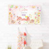 Kinderen van waterverf van feiharde tuinen spandoek (Insitu)