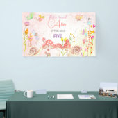 Kinderen van waterverf van feiharde tuinen spandoek (Beurs)