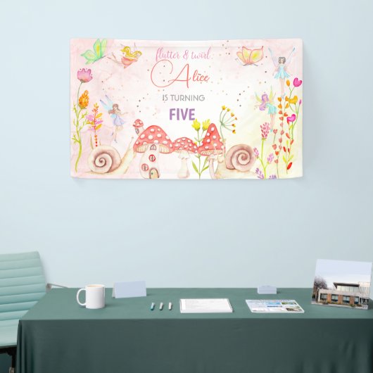 Kinderen van waterverf van feiharde tuinen spandoek (Beurs)