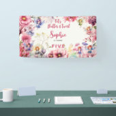 Kinderen van waterverf van feiharde tuinen spandoek (Beurs)