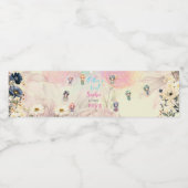 Kinderen van waterverf van feiharde tuinen waterfles etiket (Enkel label)