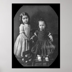 Kinderen van William McAllister Daguerreotype 1849 Poster