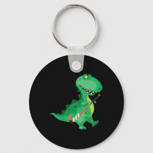 Kinderen veldhockey Dinosaur Funny  Sleutelhanger