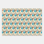 Kinderen Verjaardag Antiek robotpatroon Inpakpapier Vel (Voorkant)