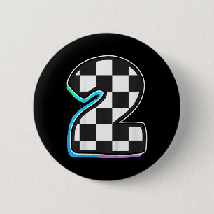 Kinderen Verjaardag Jongen 2 Twee 2e Verjaardag Ra Ronde Button 5,7 Cm