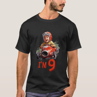 Kinderen Verjaardag Jongen's Go Kart Race Auto 9t T-shirt