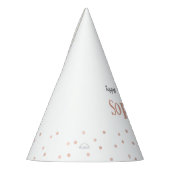 Kinderen Verjaardag Roze Stippen Custom Feesthoedjes (Links)