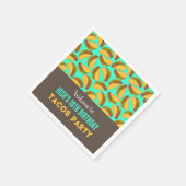 Kinderen Verjaardag Taco's Patterned Party Servet (Hoek)