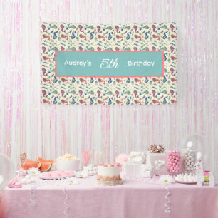 Kinderen Verjaardag Zeemeermin Banner