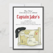 Kinderen Verjaardagsfeest Cool Pirate Sjabloon Kaart (Voorkant)