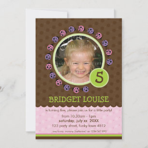 KINDEREN VERJAARDAGSFEESTJE UITNODIGEN schattige l Kaart