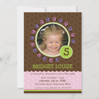 KINDEREN VERJAARDAGSFEESTJE UITNODIGEN schattige l Kaart