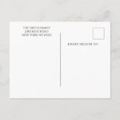 Kinderen verjaardagsfoto dank u postkaart uitnodiging briefkaart (Achterkant)