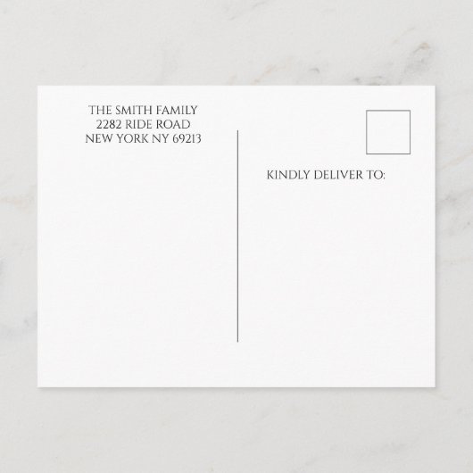 Kinderen verjaardagsfoto dank u postkaart uitnodiging briefkaart (Achterkant)