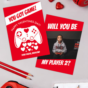 Kinderen Videospel Valentijnsdag Kaart
