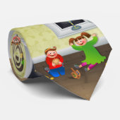 Kinderen vieren Hanukkah Stropdas (Opgerold)