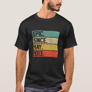 Kinderen Vintage Jongens Meisjes 9de Verjaardag Ep T-shirt