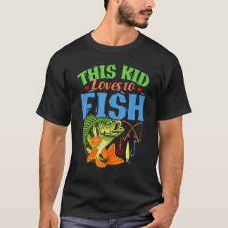 Kinderen Vissen I Deze Jongen Houdt Van Vissen I V T-shirt
