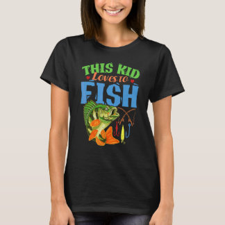 Kinderen Vissen I Deze Jongen Houdt Van Vissen I V T-shirt