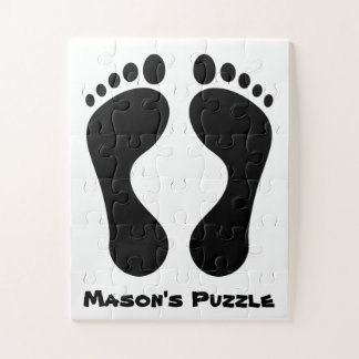 Kinderen Voetafdruk Legpuzzel