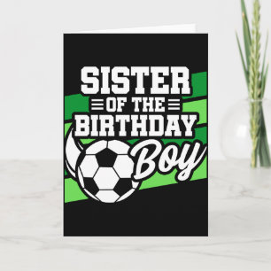 Kinderen Voetbal Football Feest Zuster Van Verjaar Kaart