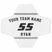 Kinderen Voetbal met Team, Naam, Nummer (Enkel)