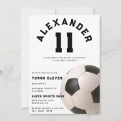 Kinderen Voetbal Verjaardagsfeestje Kaart (Voorkant)