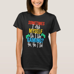 Kinderen Volwassen Gebruikers Vragen Vind Ik Gamen T-shirt