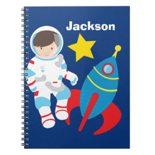Kinderen voor aangepaste astronauten voor koel notitieboek