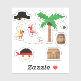 Kinderen voor de jongen sticker