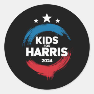 Kinderen voor Harris President Kinderen Liefde Kam Ronde Sticker