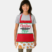 Kinderen voor kerstbakkerij schort (Insitu)