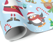 Kinderen voor kerstcadeautjes cadeaupapier (Rol Hoek)