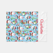 Kinderen voor kerstkerstkerstmis, speciaal aangepa fleece deken (Voorkant (Horizontaal))