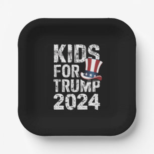 Kinderen Voor Trump VS Verkiezingen 2024 Papieren Bordje
