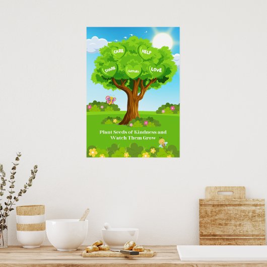 Kinderen Vriendelijkheid Poster (Keuken)