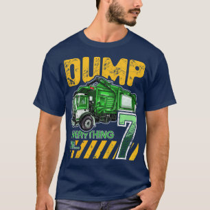 Kinderen Vuilwagen 7e Verjaardag 7 Jaar Oud Verjaa T-shirt