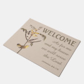 Kinderen Warbler Vogels en Verse Deurmat (Schuin)