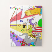 Kinderen Whimsical Circus Puzzel (Verticaal)