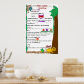 Kinderen willen Poster lezen (Keuken)